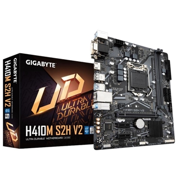 დედა დაფა GIGABYTE Motherboard H410M S2H s1200 H410 2xDDR4 HDMI-DVI-VGA mATX