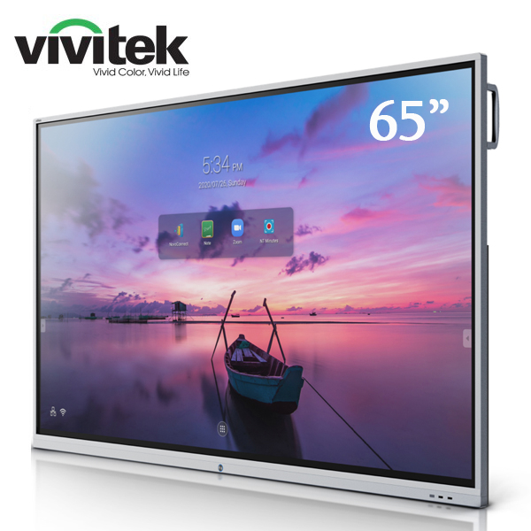 ინტერაქტიული ეკრანი, სმარტ ეკრანი Vivitek NovoTouch EK653i, 65”, 4K UHD, Android v8.0, Smart Board, Grey