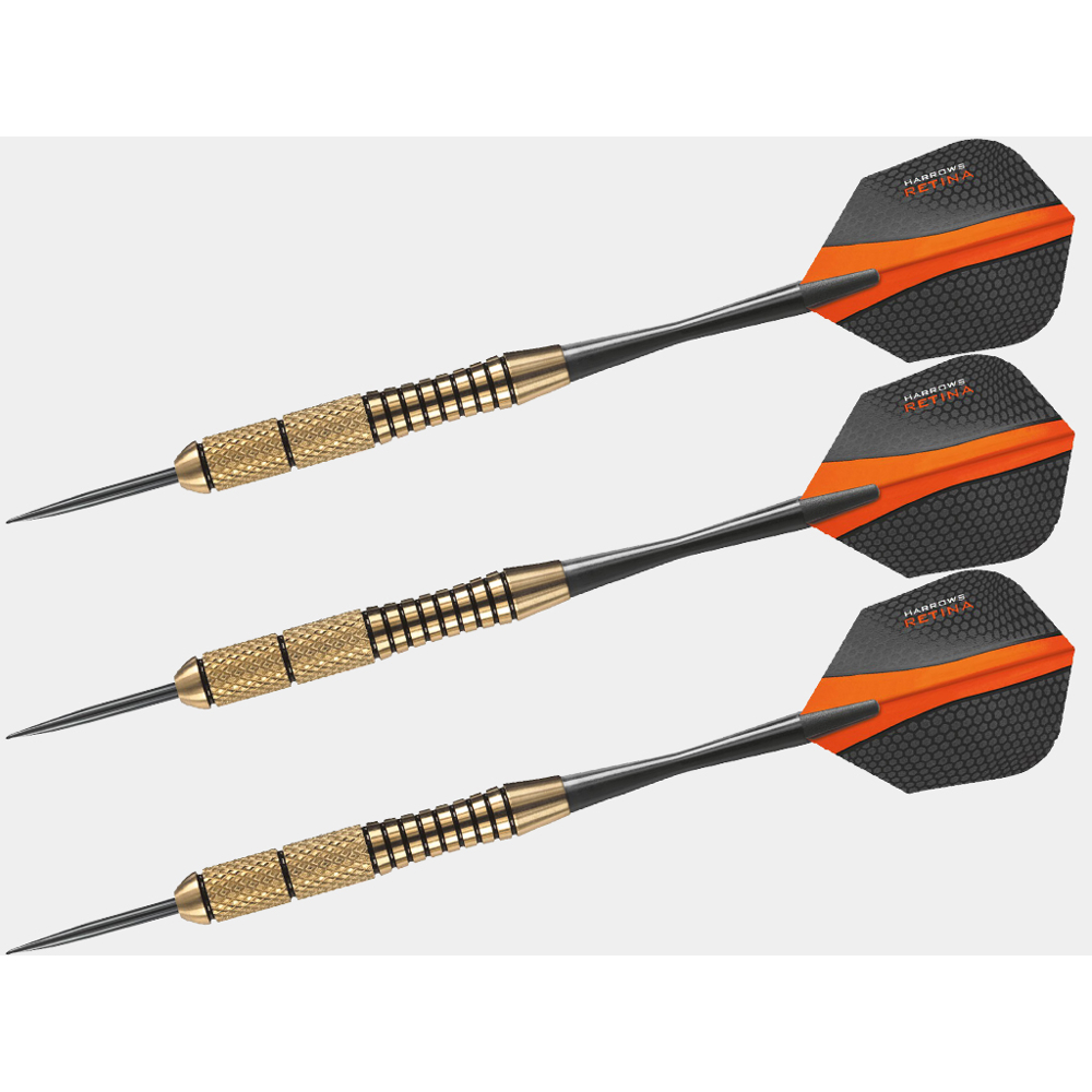 დარტსი მეტალის წვერით HARROWS 842HRED90218 MATRIX 9091, 3Pcs, Black/Gold