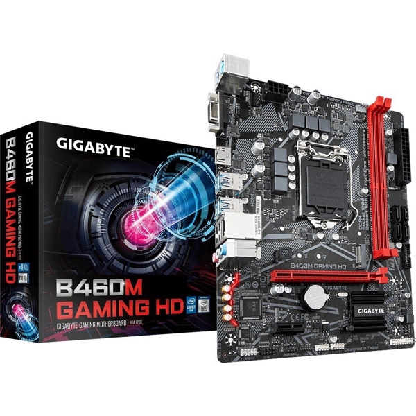 დედა დაფა GIGABYTE Motherboard B460M GAMING HD s1200 B460 2xDDR4 M.2 HDMI-VGA mATX