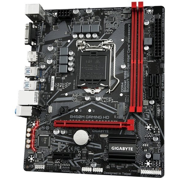 დედა დაფა GIGABYTE Motherboard B460M GAMING HD s1200 B460 2xDDR4 M.2 HDMI-VGA mATX