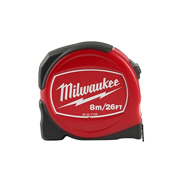 სიგრძის საზომი Milwaukee Slimline Tape Measure 8m/26ft (Width 25mm)