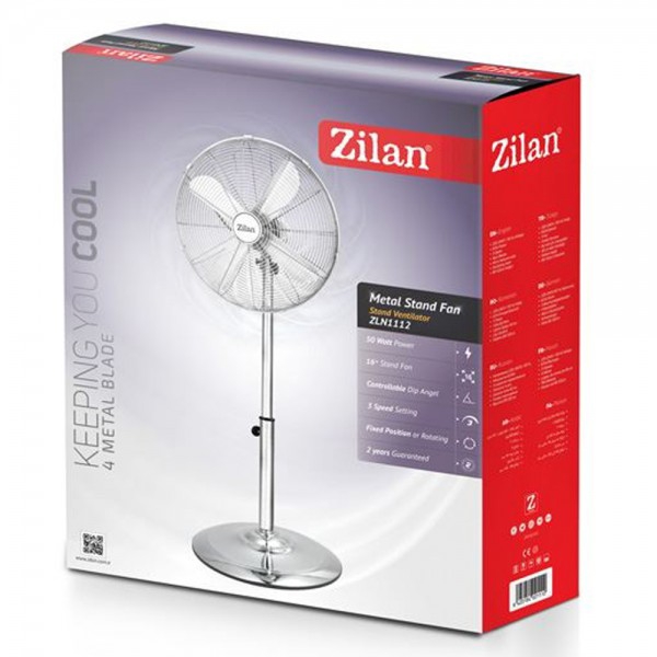 ვენტილატორი ZILAN ZLN1112 50 W Silver