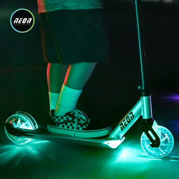 საბავშვო სკუტერი NEON N101166 Ghost, Children's scooter, Silver/Black