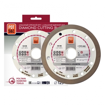 კუთხსახეხის დისკი PAI Diamond cutting wheels 1A1R Ceramics Granite 125х1.4х10х22.23