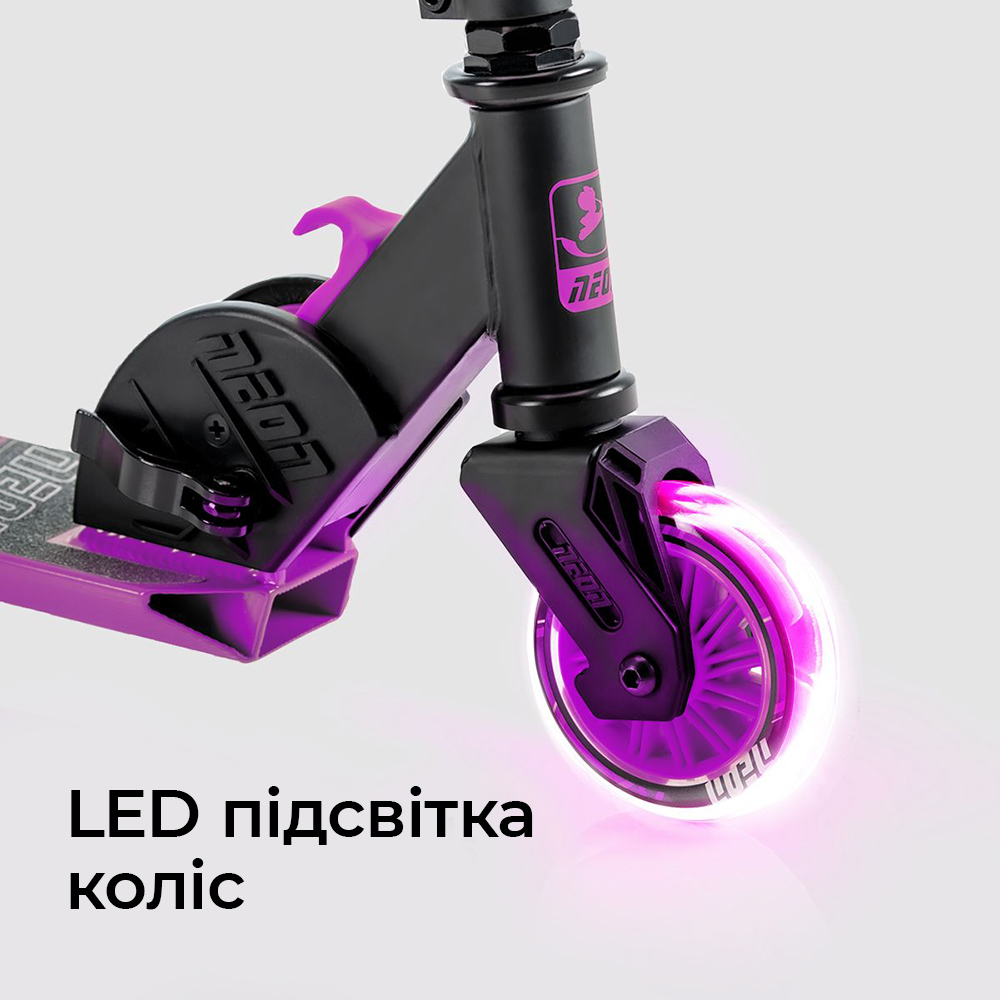 სკუტერი NEON NT05P2, Vector LED Backlighting Purple