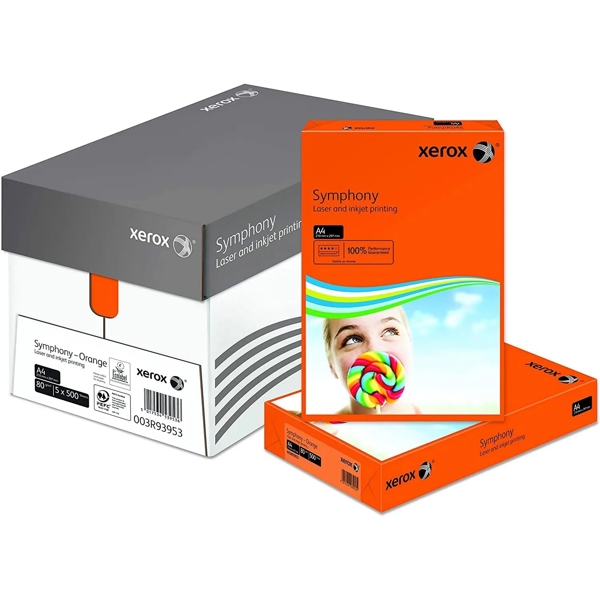 ქაღალდი Xerox 003R94790 Symphony TCF A4, 160GM2, Orange