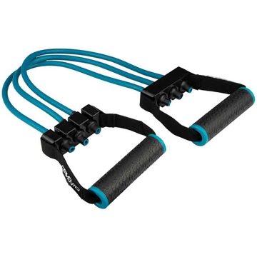 სავარჯიშო რეზინი სახელურებით Avento 537SC42SC, Exercise Band, Blue