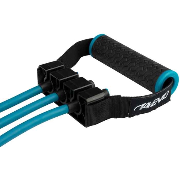 სავარჯიშო რეზინი სახელურებით Avento 537SC42SC, Exercise Band, Blue