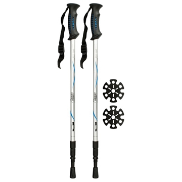 სალაშქრო ჯოხი Abbey 21SV ZIB Anti Shock Silver/Blue/Black