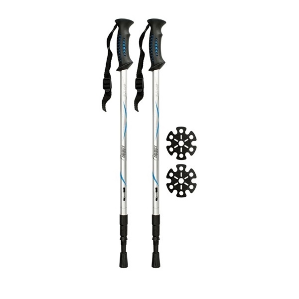 სალაშქრო ჯოხი Abbey 21SV ZIB Anti Shock Silver/Blue/Black