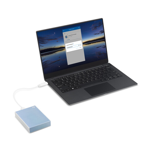 გარე მყარი დისკი Seagate STKB2000402 One Touch 2TB External HDD 2,5'' USB 3.0 Light Blue