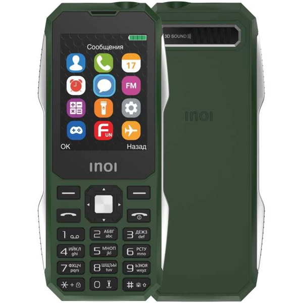 მობილური ტელეფონი INOI 244 Z 2.4” DualSim Green