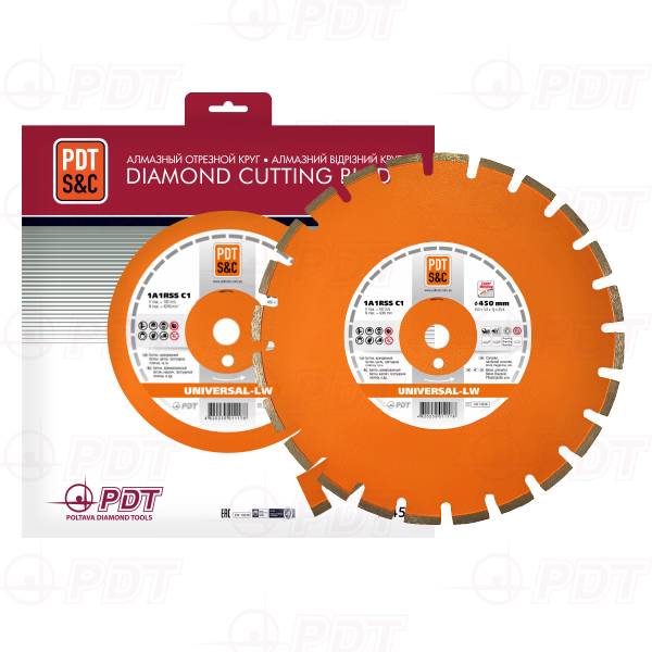 კუთხსახეხის დისკი ბეტონის Universal Diamond cutting wheels 1A1RSS