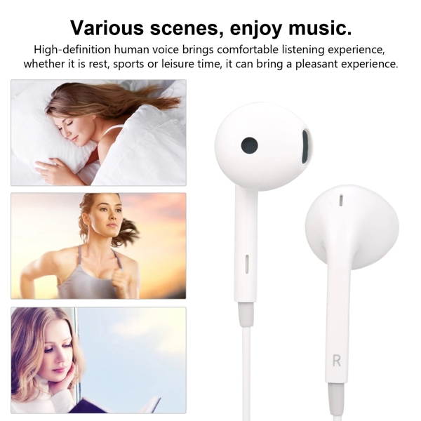 ყურსასმენი Lenovo HF170 Wired Earphone White