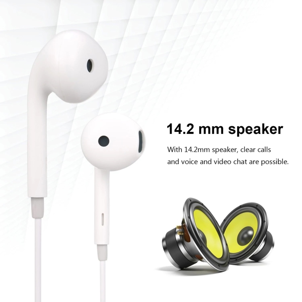 ყურსასმენი Lenovo HF170 Wired Earphone White