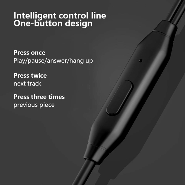 ყურსასმენი Lenovo HF130 Wired Earphone Black