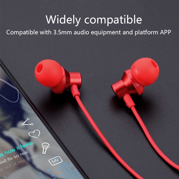 ყურსასმენი Lenovo HF130 Wired Earphone Red