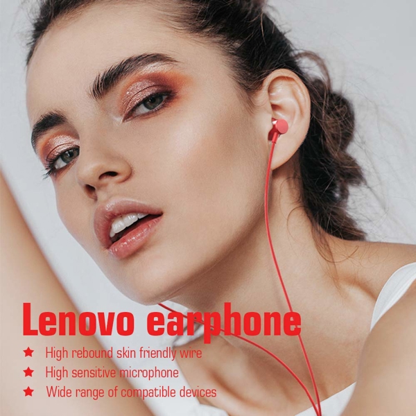 ყურსასმენი Lenovo HF130 Wired Earphone Red