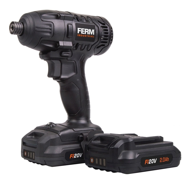 ხრახნდამჭერი აკუმულატორზე FERM CDM1142P Cordless impact driver 20V 2.0Ah - Incl. 2 batteries Black