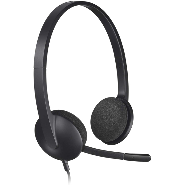 ყურსასმენი LOGITECH H340 USB Headset EMEA Black (V5L981000475)