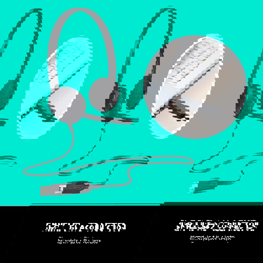 ყურსასმენი LOGITECH H340 USB Headset EMEA Black (V5L981000475)