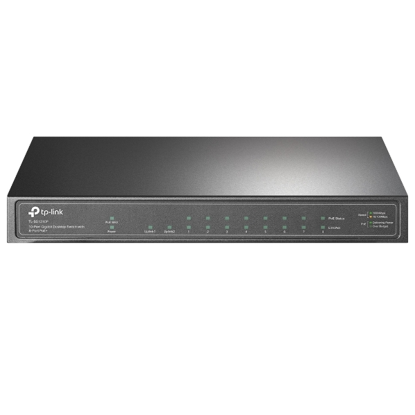 TP-Link TL-SG1210P, 10-Port Gigabit Desktop Switch with 8-Port PoE+