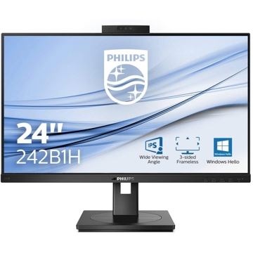 მონიტორი Philips 242B1H/00 23.8" FHD IPS 4ms VGA DVI-D HDMI DP USB Black