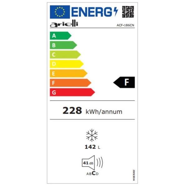 საყინულე ARIELLI ACF-186CN A+ White