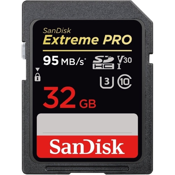 მეხსიერების ბარათი SanDisk Extreme Pro 32 GB SDHC Card