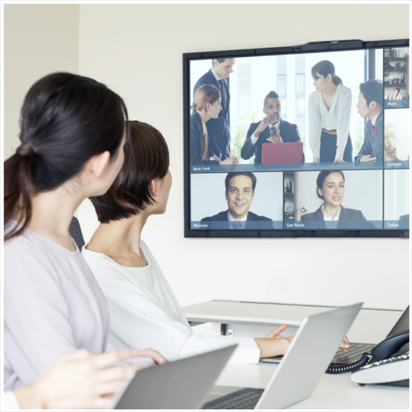 VIVITEK NovoDisplay DK551P All-in-One display that combines a 4K Ultra HD IPS-ADS technology, Wireless Collaboration, Video Conferencing and Digital Signage