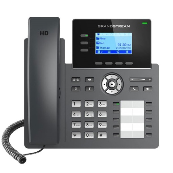 Grandstream GRP2604P  IP Phone PoE 6 SIP, 3 lines,10 BLF keys, Gigabit port, w/o power adapter