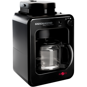 ყავის მადუღარა Redmond RCM-M1505S Smart, Drip, Boiler 600W Black