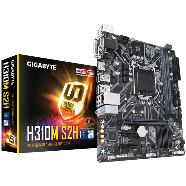 დედა დაფა GIGABYTE H310M_S2H_2.0 Ultra Durable motherboard Intel H310 8118 Gaming LAN