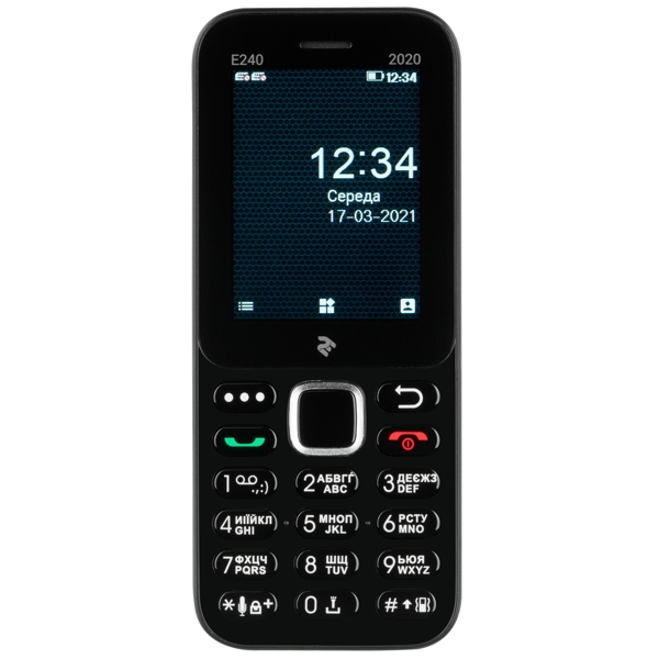 მობილური ტელეფონი 2E E240 2020 Dual SIM Black