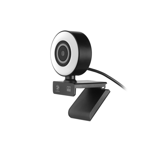 ვებკამერა 2E 2E-WC2K-LED Gaming Webcam USB, Built-in microphone Black