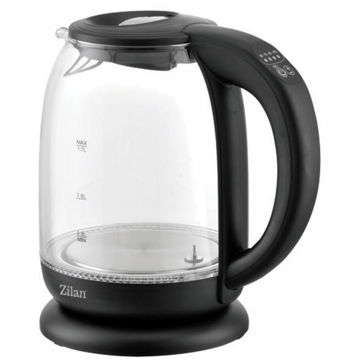 ZILAN ZLN3956, 2200W, 1.7L, Electric Kettle, Black