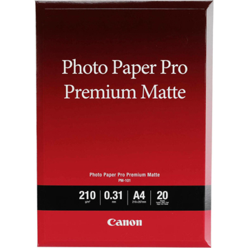 Canon PM-101 A4 Photo Paper Pro Premium Matte - 20 Sheets