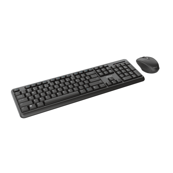 Trust ODY Wireless Silent Keyboard and Mouse Set RU Black