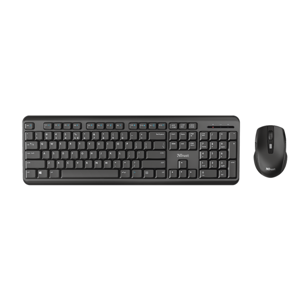 Trust ODY Wireless Silent Keyboard and Mouse Set RU Black