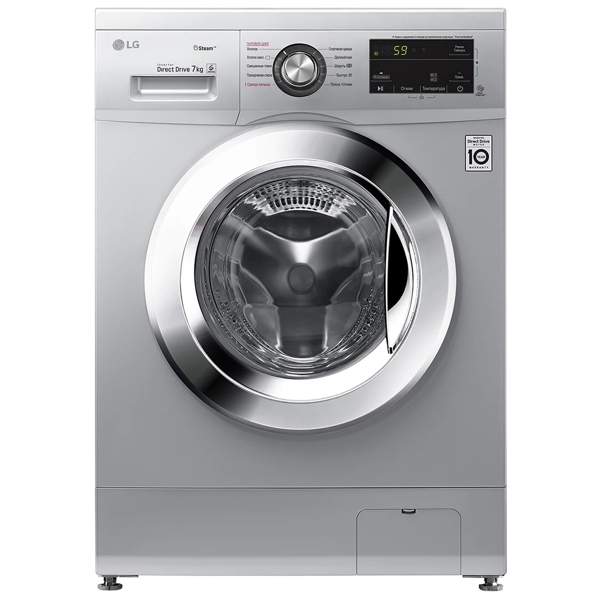 სარეცხი მანქანა LG F2J3HS4L 7kg, 1200 RPM, A Silver