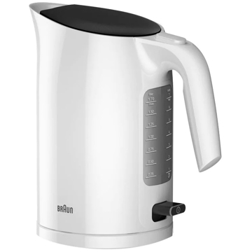 ელექტრო ჩაიდანი BRAUN WK3110WH, 3000W, 1.7L, Electric Kettle, White