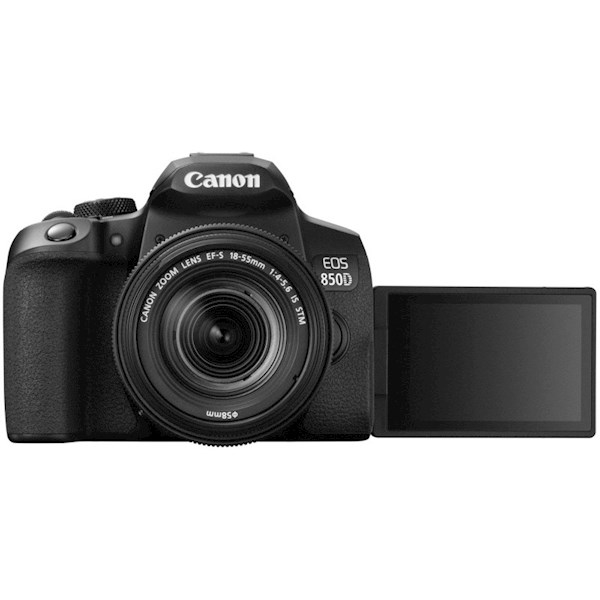 CANON EOS 850D 18-55mm, 24.1Mp, Touchscreen, USB, HDMI, Wifi, Bluetooth, Black