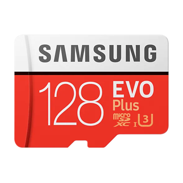 მეხსიერების ბარათი Samsung EVO Plus 128GB Micro SDXC UHS-I U3 (MB-MC128HA/RU)