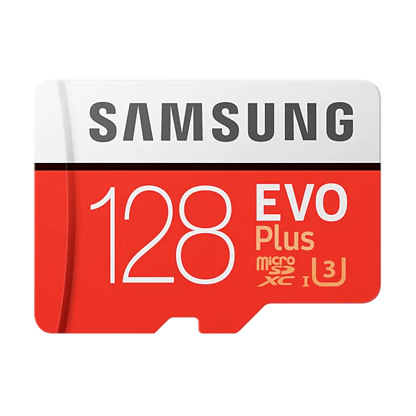 მეხსიერების ბარათი Samsung EVO Plus 128GB Micro SDXC UHS-I U3 (MB-MC128HA/RU)