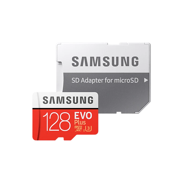 მეხსიერების ბარათი Samsung EVO Plus 128GB Micro SDXC UHS-I U3 (MB-MC128HA/RU)