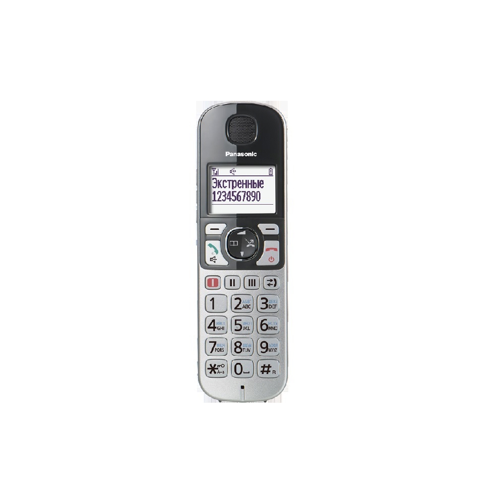 სახლის ტელეფონი Panasonic KX-TGE510RUS cordless telephone silver