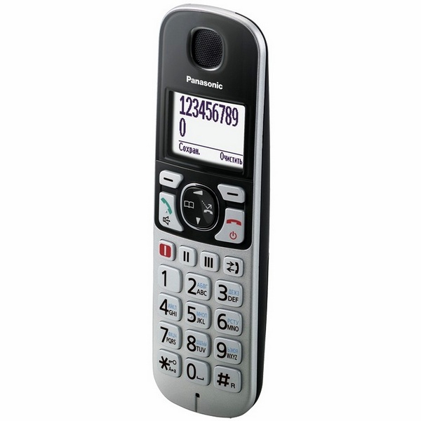 სახლის ტელეფონი Panasonic KX-TGE510RUS cordless telephone silver