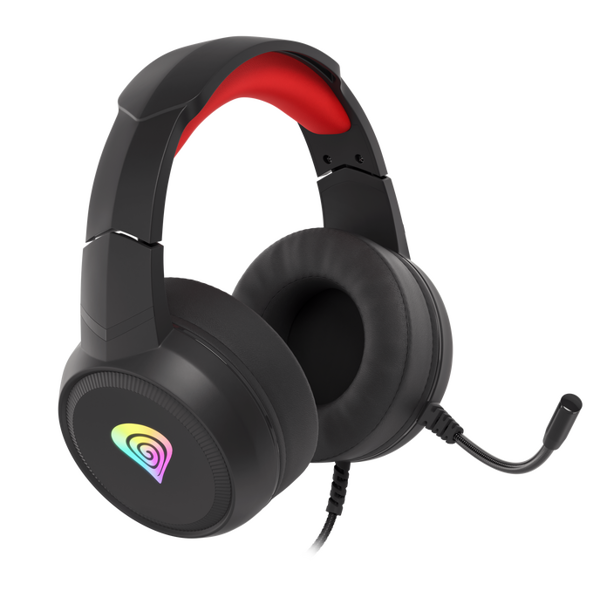 ყურსასმენები Genesis Neon Gaming headset 200 RGB, 3.5mm