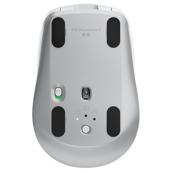 მაუსი Logitech L910-005988 MX Anywhere 3, Wireless, Bluetooth, RF2.4, Gaming Mouse, White